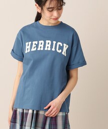 ◆【ユニセックス・洗える】ロゴ刺繍Tシャツ