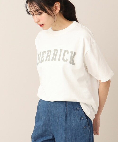 Dessin（デッサン）の「◆【ユニセックス・洗える】ロゴ刺繍Tシャツ（Tシャツ/カットソー・レディース・ブルー/ライトベージュ/ホワイト・00/01/02/03/04/05）」の10枚目の写真
