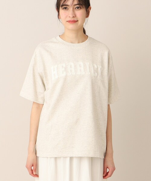 Dessin / デッサン ロゴ刺繍Tシャツ セール】【ユニセックス・洗える】ロゴ刺繍Tシャツ（Tシャツ