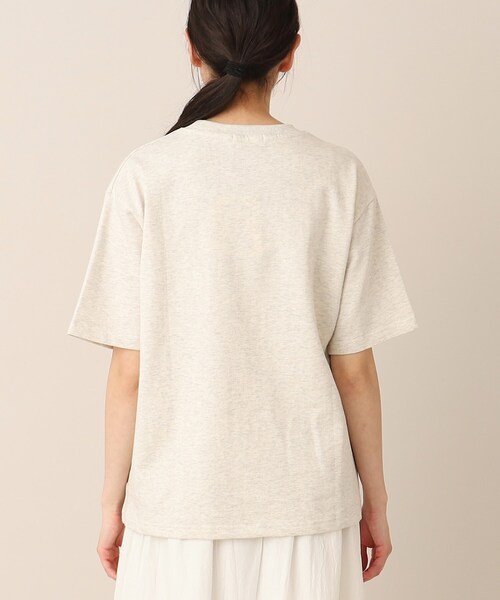 Dessin（デッサン）の「◆【ユニセックス・洗える】ロゴ刺繍Tシャツ（Tシャツ/カットソー・レディース・ブルー/ライトベージュ/ホワイト・00/01/02/03/04/05）」の15枚目の写真