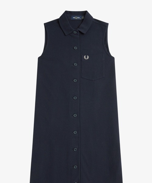 FRED PERRY（フレッドペリー）の「Button-Through Pique Shirt Dress