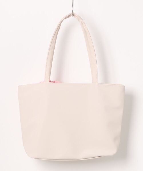 STYLEBLOCK(スタイルブロック)の「リボン付きスクエアトートバッグ(トートバッグ・レディース・オフホワイト/グリーン/ピンク/ブラック・FREE)」の9枚目の写真