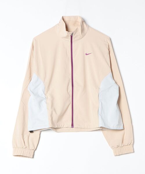 NIKE（ナイキ）の「ナイキ NIKE ナイキ ワン DF I2SP ジャケット（ジャージ・レディース・ベージュ/ホワイト/ブラック/ライトグリーン・S/M/L）」の4枚目の写真