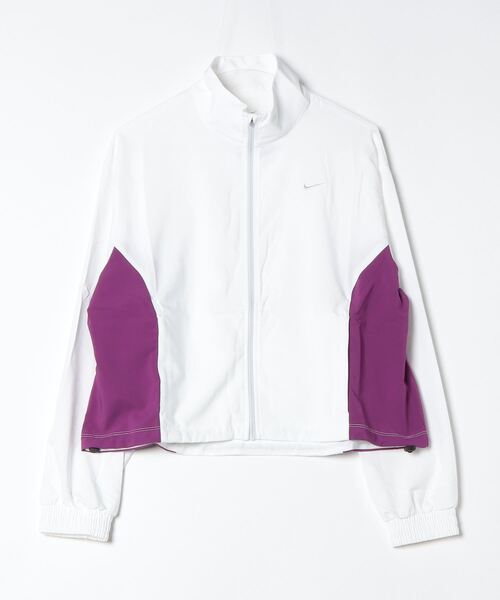 NIKE（ナイキ）の「ナイキ NIKE ナイキ ワン DF I2SP ジャケット（ジャージ・レディース・ベージュ/ホワイト/ブラック/ライトグリーン・S/M/L）」の2枚目の写真