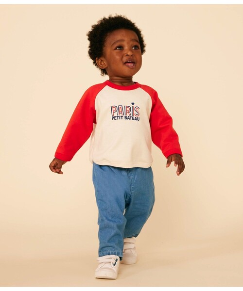 PETIT BATEAU レディーストレーナー　Sサイズ【新品未使用】 セール】バイカラースウェットプルオーバー（スウェット