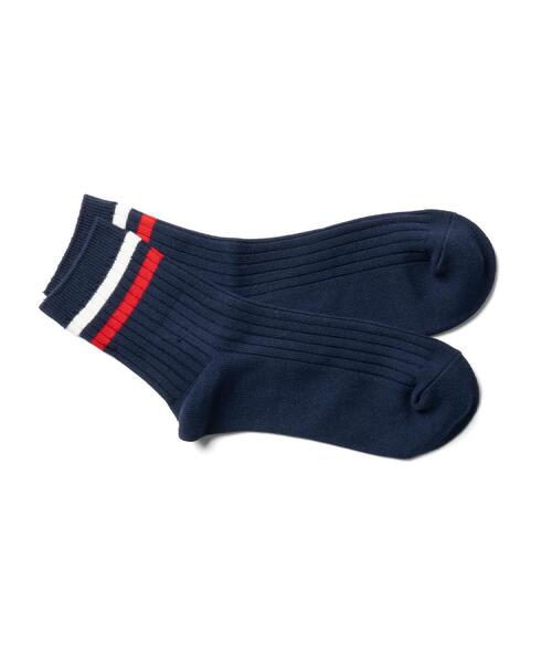 Right-on(ライトオン)の「BASIC SOCKS(ベーシックソックス)2本ラインリブソックス(ソックス/靴下・メンズ・ブラック/ネイビー/ベージュ・M/L)」の18枚目の写真