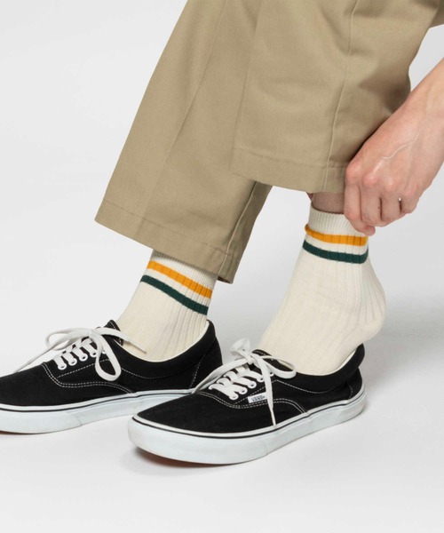 Right-on(ライトオン)の「BASIC SOCKS(ベーシックソックス)2本ラインリブソックス(ソックス/靴下・メンズ・ブラック/ネイビー/ベージュ・M/L)」の3枚目の写真
