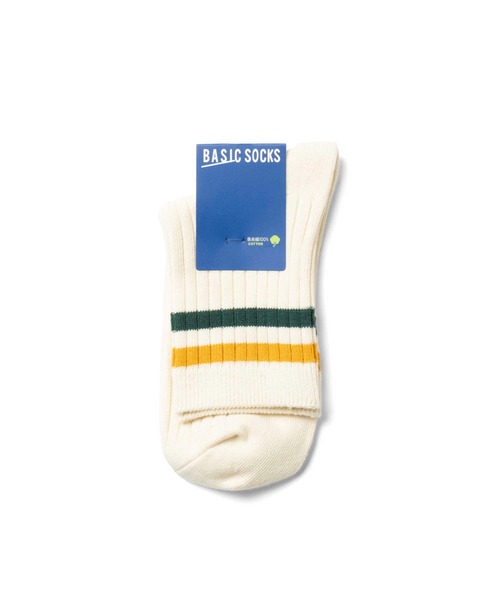 Right-on(ライトオン)の「BASIC SOCKS(ベーシックソックス)2本ラインリブソックス(ソックス/靴下・メンズ・ブラック/ネイビー/ベージュ・M/L)」の6枚目の写真
