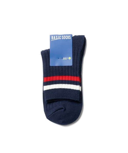Right-on(ライトオン)の「BASIC SOCKS(ベーシックソックス)2本ラインリブソックス(ソックス/靴下・メンズ・ブラック/ネイビー/ベージュ・M/L)」の10枚目の写真