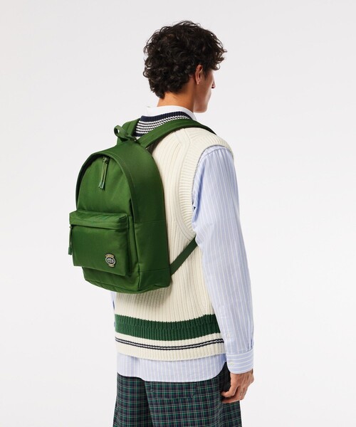 未使用 LACOSTE ラコステ リュック グリーン ネオクロコ シーズナル LACOSTE（ラコステ）の「ネオクロコシーズナル R.Lacoste