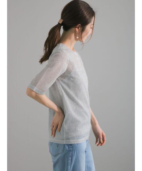 Te chichi（テチチ）の「シアーラメキャミセットTシャツ（Tシャツ/カットソー・レディース・ゴールド/シルバー/ブラック・F）」の20枚目の写真