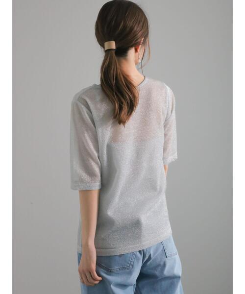 Te chichi（テチチ）の「シアーラメキャミセットTシャツ（Tシャツ/カットソー・レディース・ゴールド/シルバー/ブラック・F）」の21枚目の写真