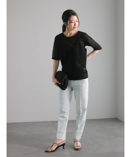 Te chichi（テチチ）の「シアーラメキャミセットTシャツ（Tシャツ/カットソー・レディース・ゴールド/シルバー/ブラック・F）」の13枚目の写真