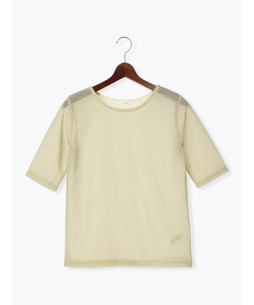 Te chichi（テチチ）の「シアーラメキャミセットTシャツ（Tシャツ/カットソー・レディース・ゴールド/シルバー/ブラック・F）」の5枚目の写真