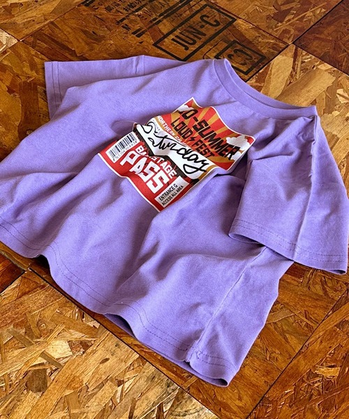 Life Support Products(ライフサポートプロダクツ)の「1WEEK Tee(80~150cm)(Tシャツ/カットソー・キッズ・ベージュ/オレンジ/ネイビー/パープル/グリーン/ブラック/オフホワイト・80/90/95/100/110/120/130/140/150)」の6枚目の写真