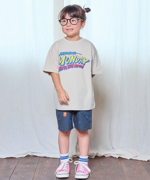 Life Support Products(ライフサポートプロダクツ)の「1WEEK Tee(80~150cm)(Tシャツ/カットソー・キッズ・ベージュ/オレンジ/ネイビー/パープル/グリーン/ブラック/オフホワイト・80/90/95/100/110/120/130/140/150)」の18枚目の写真