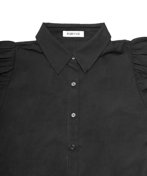 PUNYUS（プニュズ）の「リボン付きボリューム半袖ブラウス（シャツ/ブラウス・レディース・ホワイト/ブラック・3/1/2/4）」の15枚目の写真