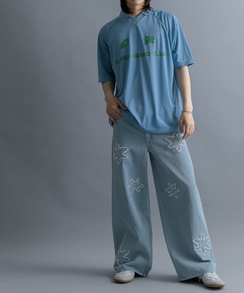 SENSE OF PLACE by URBAN RESEARCH（センスオブプレイスバイアーバンリサーチ）の「『別注』SHUHEI KOKI×SENSE OF PLACE　ゲームシャツ（Tシャツ/カットソー・メンズ・ライトブルー/ネイビー/ブラック・LARGE/MEDIUM）」の14枚目の写真
