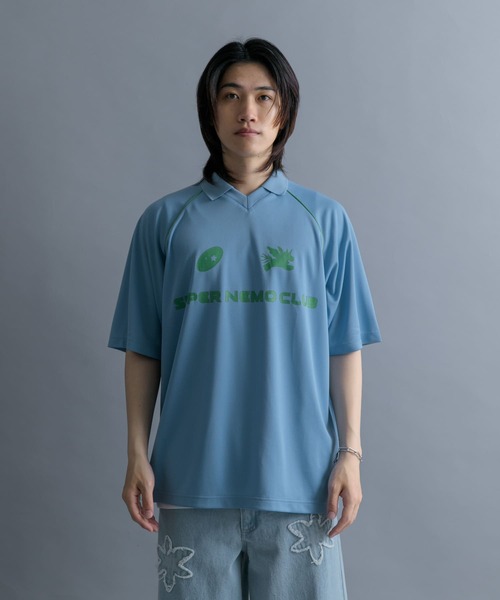 SENSE OF PLACE by URBAN RESEARCH（センスオブプレイスバイアーバンリサーチ）の「『別注』SHUHEI KOKI×SENSE OF PLACE　ゲームシャツ（Tシャツ/カットソー・メンズ・ライトブルー/ネイビー/ブラック・LARGE/MEDIUM）」の16枚目の写真