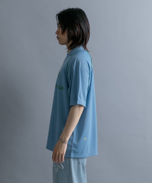 SENSE OF PLACE by URBAN RESEARCH（センスオブプレイスバイアーバンリサーチ）の「『別注』SHUHEI KOKI×SENSE OF PLACE　ゲームシャツ（Tシャツ/カットソー・メンズ・ライトブルー/ネイビー/ブラック・LARGE/MEDIUM）」の17枚目の写真