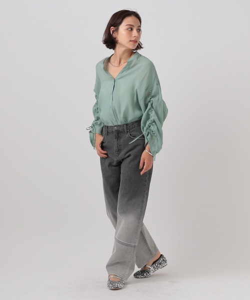 セール】シアーシャーリングブラウス（シャツ/ブラウス