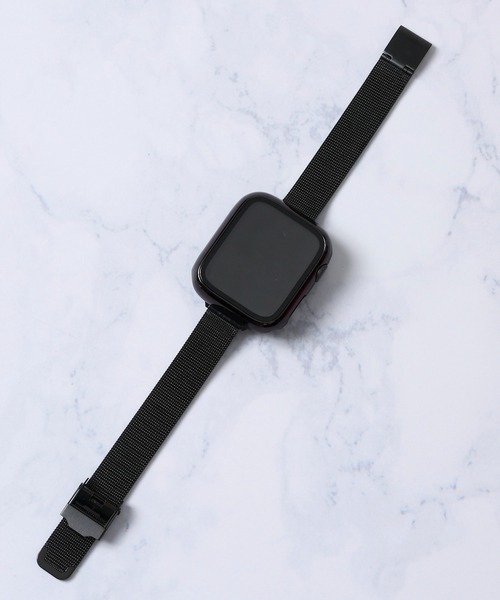 zandy(ズィーアンドワイ)の「【zandy / ズィー・アンド・ワイ】2点セット 細製ミラネーゼバンド メッキハードフルケース(デジタル腕時計・レディース・ブラック/シルバー/ゴールド/ピンクゴールド・SMALL/MEDIUM)」の5枚目の写真