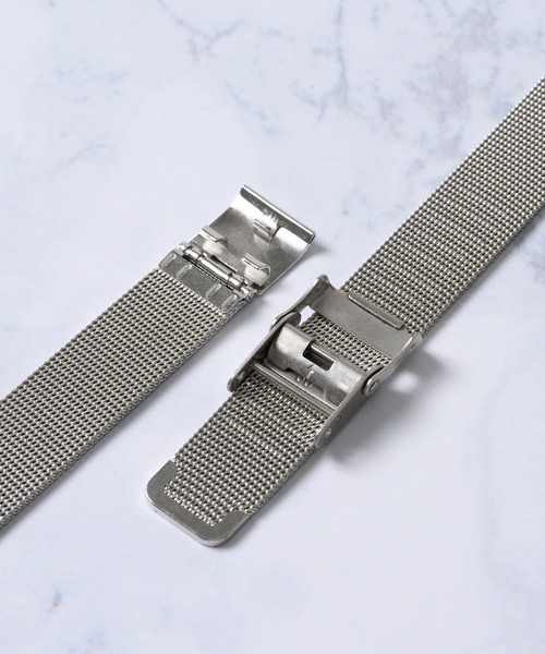 zandy(ズィーアンドワイ)の「【zandy / ズィー・アンド・ワイ】2点セット 細製ミラネーゼバンド メッキハードフルケース(デジタル腕時計・レディース・ブラック/シルバー/ゴールド/ピンクゴールド・SMALL/MEDIUM)」の13枚目の写真