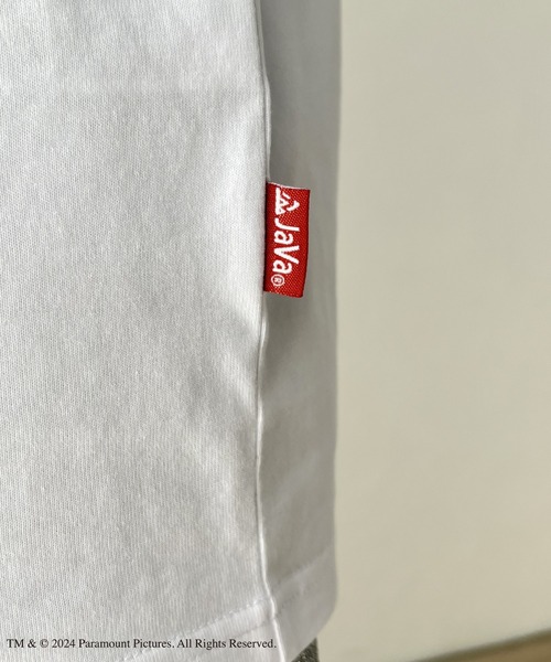 Java（ジャバ）の「【Paramount Pictures】  【JAVA】×クラシカルエルフ 別注グラフィックTシャツ（Tシャツ/カットソー・レディース・ホワイト/チャコール・LARGE/MEDIUM/SMALL/X-LARGE）」の9枚目の写真