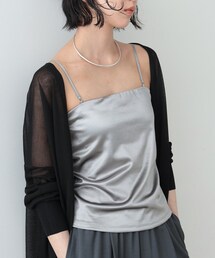 GALLEST | カップ付きシャインベアトップ(Tシャツ/カットソー)