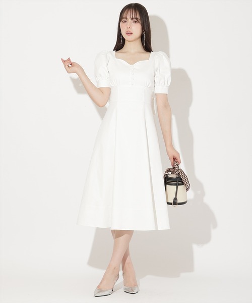 WILLSELECTION(ウィルセレクション)の「デニムバックリボンワンピース(ワンピース・レディース・ブラック/オフホワイト/ネイビー・FREE)」の2枚目の写真