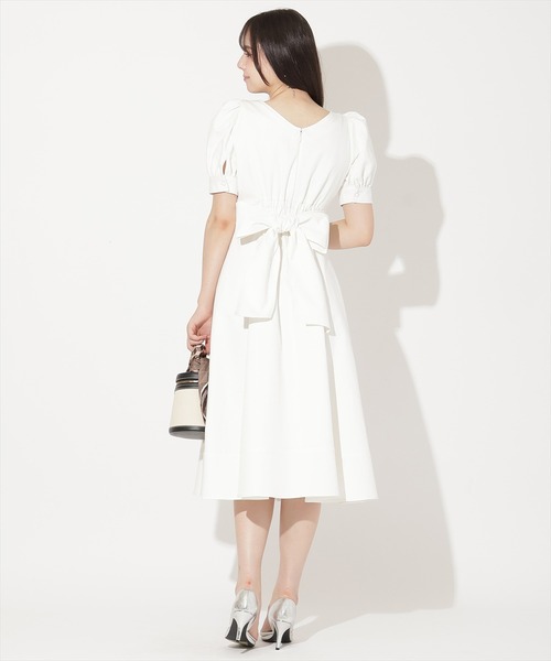 WILLSELECTION(ウィルセレクション)の「デニムバックリボンワンピース(ワンピース・レディース・ブラック/オフホワイト/ネイビー・FREE)」の15枚目の写真