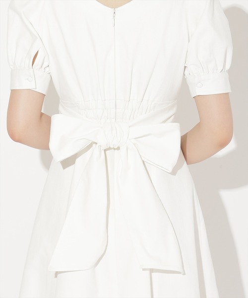 WILLSELECTION(ウィルセレクション)の「デニムバックリボンワンピース(ワンピース・レディース・ブラック/オフホワイト/ネイビー・FREE)」の19枚目の写真