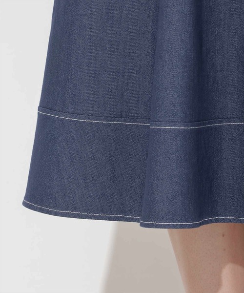 WILLSELECTION(ウィルセレクション)の「デニムバックリボンワンピース(ワンピース・レディース・ブラック/オフホワイト/ネイビー・FREE)」の7枚目の写真