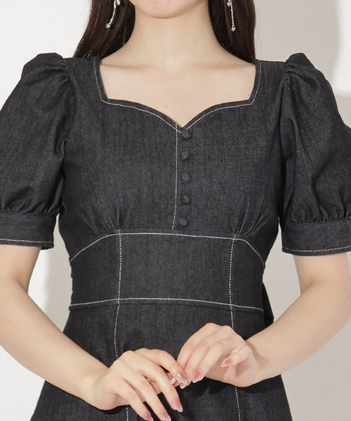WILLSELECTION(ウィルセレクション)の「デニムバックリボンワンピース(ワンピース・レディース・ブラック/オフホワイト/ネイビー・FREE)」の10枚目の写真