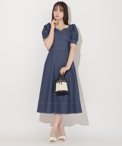 WILLSELECTION(ウィルセレクション)の「デニムバックリボンワンピース(ワンピース・レディース・ブラック/オフホワイト/ネイビー・FREE)」の22枚目の写真