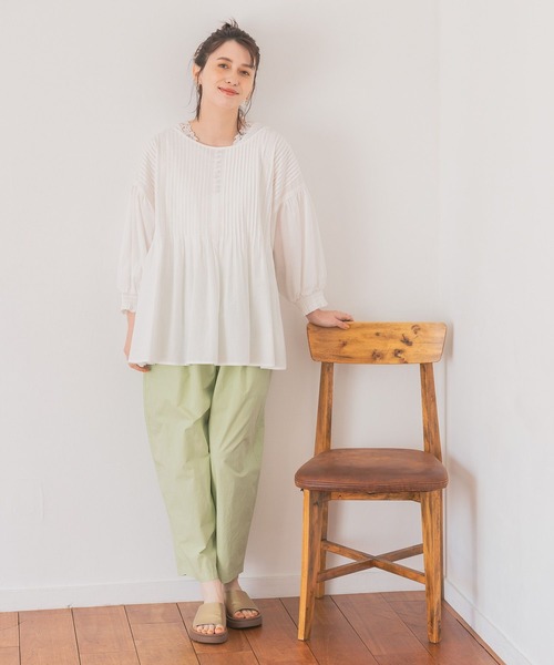 studio CLIP（スタディオクリップ）の「ボタニカルダイカーブパンツ（その他パンツ・レディース・ピンク/イエロー/ブルー/レッド・FREE/PF）」の11枚目の写真