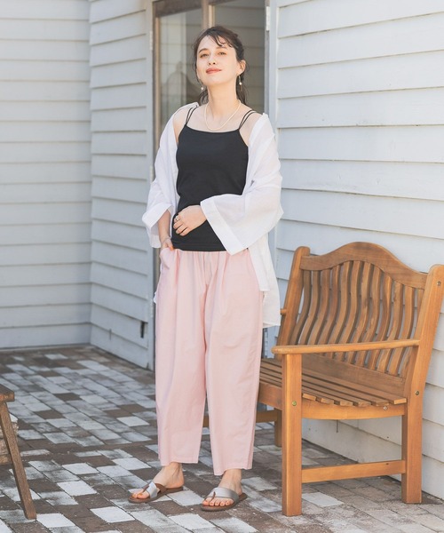 studio CLIP（スタディオクリップ）の「ボタニカルダイカーブパンツ（その他パンツ・レディース・ピンク/イエロー/ブルー/レッド・FREE/PF）」の16枚目の写真