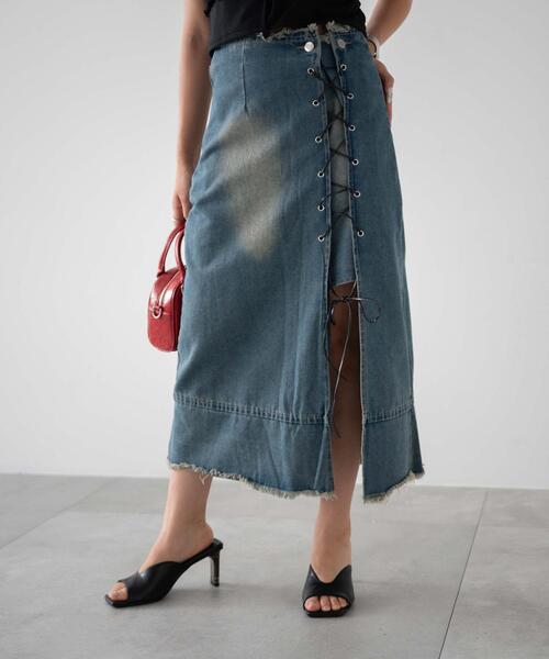 【A.P.C.】Georgia デニム ミディアムスカート Georgia スカート｜FEMME ｜A.P.C. | アーペーセー日本公式