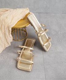 MICHEL VIVIEN ゴールド ストラップサンダル MICHEL VIVIEN ゴールド ストラップサンダル 未使用 MICHEL