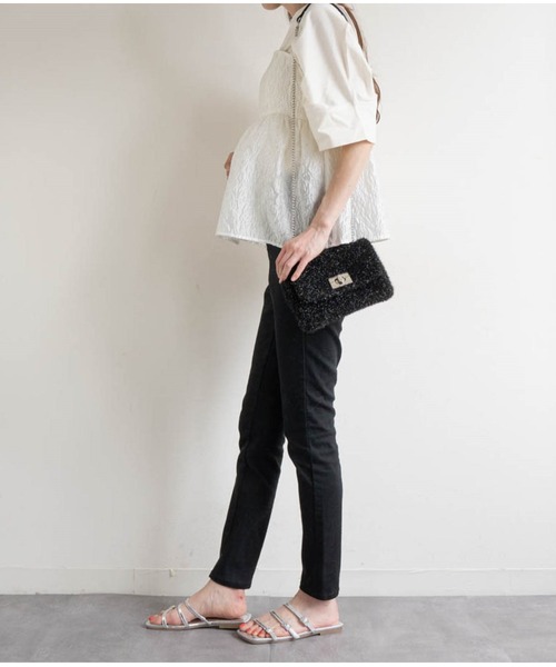 Fabby fabby（ファビィーファビィー）の「ビジューナローストラップサンダル（サンダル・レディース・ゴールド/シルバー・LARGE/MEDIUM）」の12枚目の写真