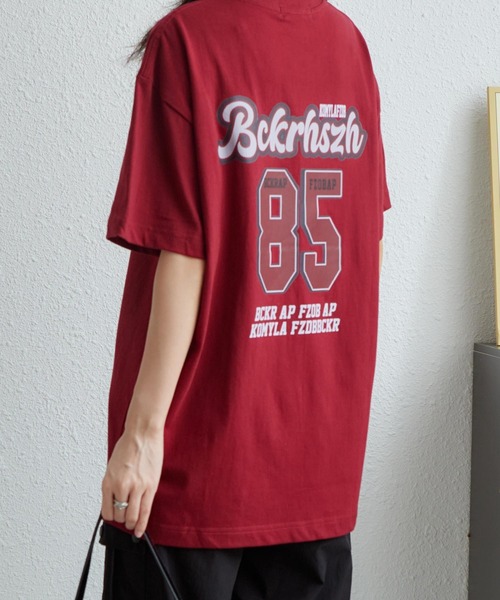MAISON DE THERESE(メゾン ド テレーズ)の「綿100%オーバーサイズロゴプリントTシャツ(Tシャツ/カットソー・レディース・ブラック/ワイン/ライトベージュ/ベージュ/グレー/ホワイト・M/L)」の15枚目の写真