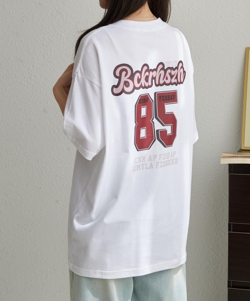 MAISON DE THERESE(メゾン ド テレーズ)の「綿100%オーバーサイズロゴプリントTシャツ(Tシャツ/カットソー・レディース・ブラック/ワイン/ライトベージュ/ベージュ/グレー/ホワイト・M/L)」の18枚目の写真