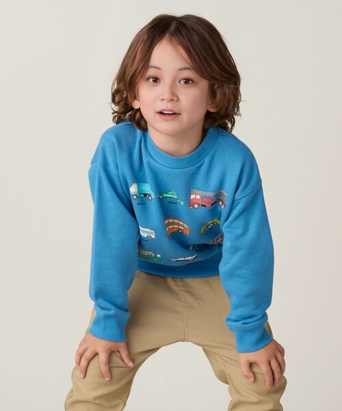 BEAMS mini(ビームスミニ)の「ワーキングカー スウェット (90~130cm)(スウェット・キッズ・その他/ブルー系その他3/グリーン・130/120/110/100/90)」の7枚目の写真