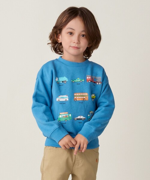 BEAMS mini(ビームスミニ)の「ワーキングカー スウェット (90~130cm)(スウェット・キッズ・その他/ブルー系その他3/グリーン・130/120/110/100/90)」の8枚目の写真