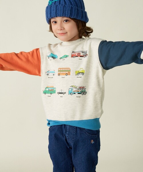 BEAMS mini(ビームスミニ)の「ワーキングカー スウェット (90~130cm)(スウェット・キッズ・その他/ブルー系その他3/グリーン・130/120/110/100/90)」の11枚目の写真