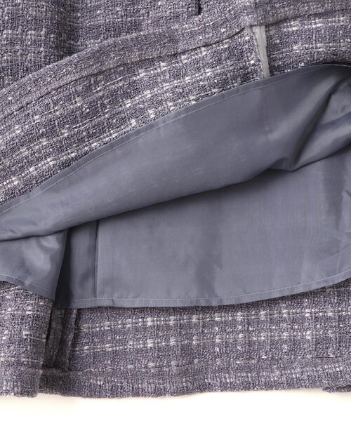 NATURAL BEAUTY BASIC（ナチュラルビューティーベーシック）の「◇ツイードレースアップスカート（スカート・レディース・ブラック/ブルー・MEDIUM）」の21枚目の写真