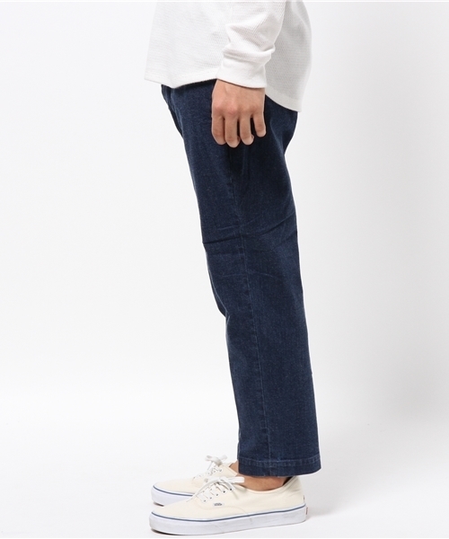 417 EDIFICE（フォーワンセブンエディフィス）の「◇10OZ ストレッチデニムイージーアンクルパンツ（デニムパンツ・メンズ・ネイビー/ブルー・LARGE/SMALL/MEDIUM）」の13枚目の写真