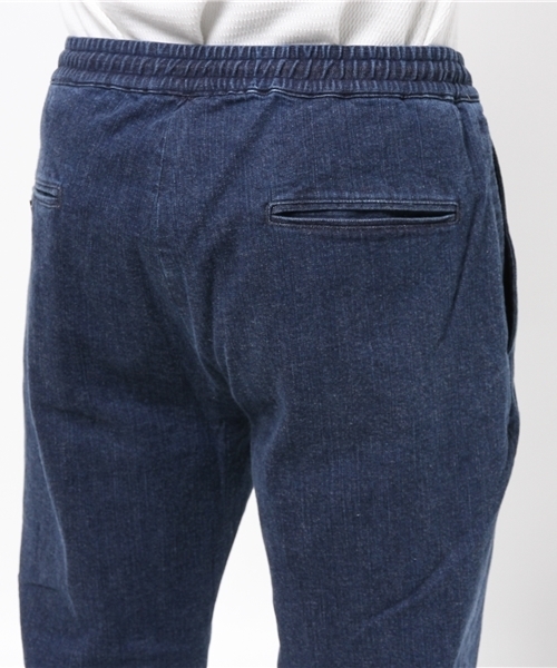 417 EDIFICE（フォーワンセブンエディフィス）の「◇10OZ ストレッチデニムイージーアンクルパンツ（デニムパンツ・メンズ・ネイビー/ブルー・LARGE/SMALL/MEDIUM）」の8枚目の写真