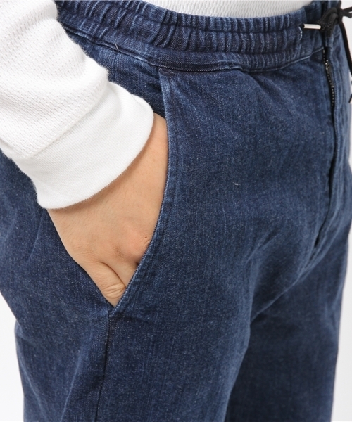 417 EDIFICE（フォーワンセブンエディフィス）の「◇10OZ ストレッチデニムイージーアンクルパンツ（デニムパンツ・メンズ・ネイビー/ブルー・LARGE/SMALL/MEDIUM）」の9枚目の写真
