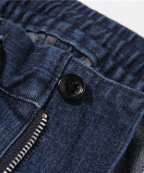 417 EDIFICE（フォーワンセブンエディフィス）の「◇10OZ ストレッチデニムイージーアンクルパンツ（デニムパンツ・メンズ・ネイビー/ブルー・LARGE/SMALL/MEDIUM）」の3枚目の写真